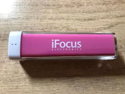 iFocus Electronics Portable Power Bank 2200mAh - PINK/BLUE/WHITE, View more