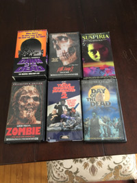 7 VHS Horror tapes.  All in excellent condition.