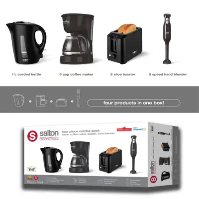 Brand new unopened Comes with : -boiler kettle 1L -5 cup capacity coffee maker -self adjusting 7 sha...
