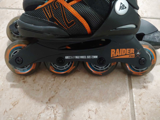 Raider Pro Roller Blades  in Skates & Blades in Mississauga / Peel Region - Image 3