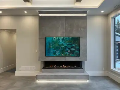 Looking for a luxurious look of an fireplace mantel in your home? Our line of light weight Cast-ston...