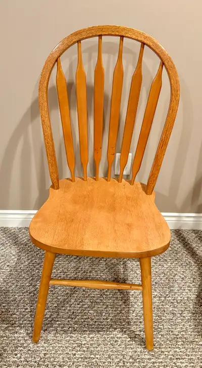 2 Solid Hardwood Dining Chairs, Voir plus