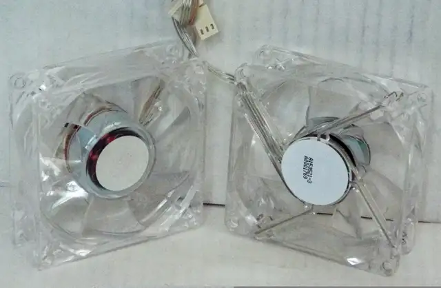 Cool Master 80mm PC fan (2pcs) with blue light in Other in Markham / York Region - Image 4