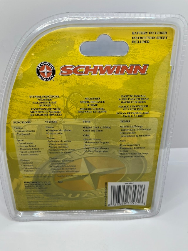 Schwinn 17Function Cycle Computer Clothing, Shoes & Accessories