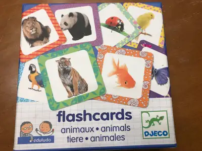 jeu Flashcards animaux de Djeco - 3 ans + jeu sur les animaux, de 3 à 6 ans. Maison non fumeur et sa...
