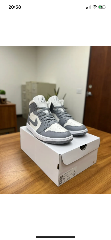 Jordan 1 mid stealth grey size 10 and 10.5 men, View more