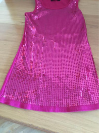 Hot pink long sequins top. Size say’s medium but fits small.