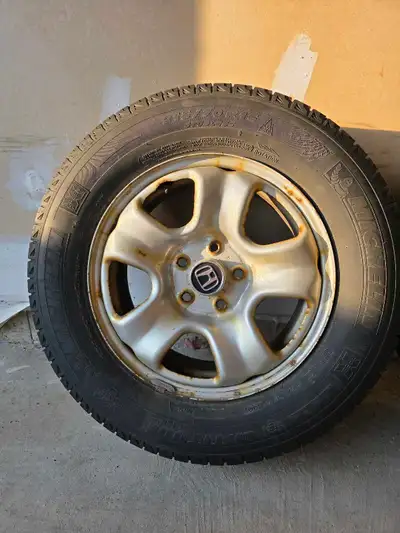 4 Michelin Winter tires with Rims Tire Size - 215/70/R16 Bolt pattern - 5x114.3mm Center bore - 64.1...
