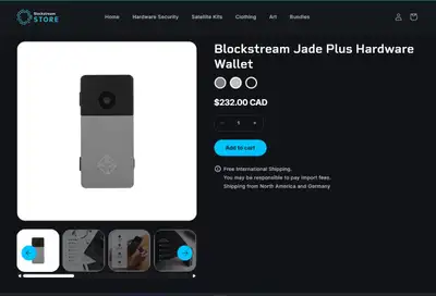 Block Stream Jade Plus BITCOIN Crypto Wallet, View more