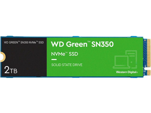 Western Digital WD Green SN350 NVMe M.2 2280 2TB PCI-Express 3.0 dans Accessoires pour portables  à Ouest de l’Île