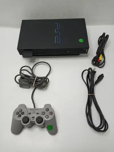 Sony PS2 Fat Charcoal Black (SCPH-50001) - Tested & Working, View more