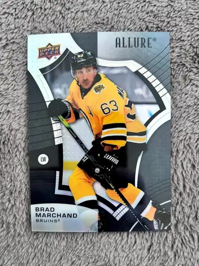 2021-22 Upper Deck Allure Brad Marchand Black Rainbow