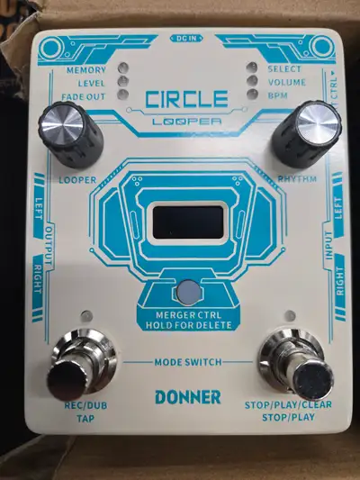 Donner 2 In 1 Looper Drum Machine - Circle Looper Pedal, View more
