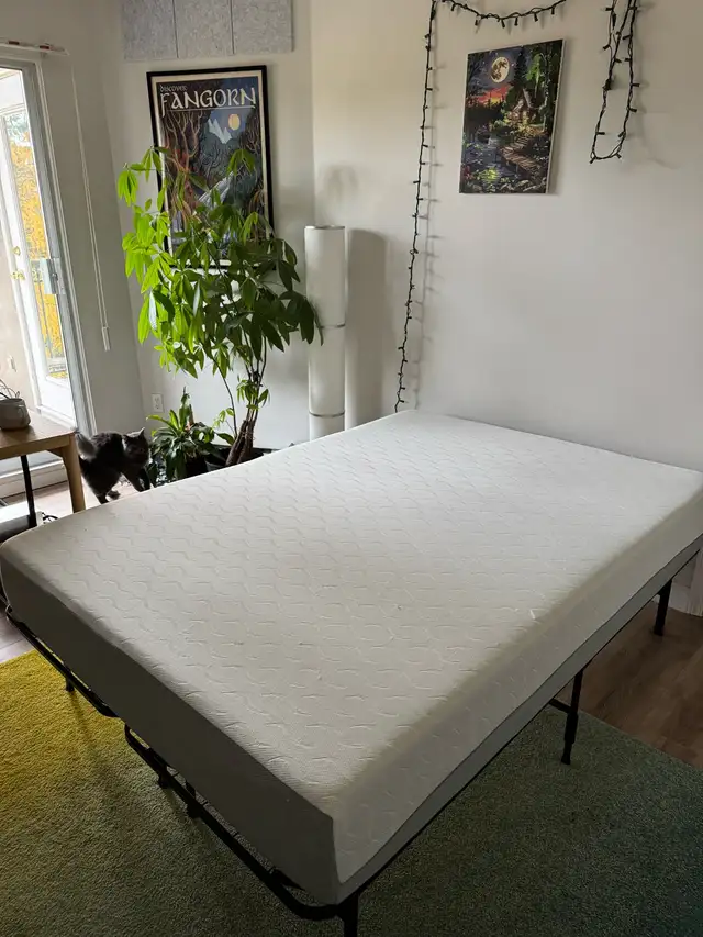 Full Mattress, Bedstand & Duvet $500. Memory Foam JYSK in Beds & Mattresses in Burnaby/New Westminster - Image 6