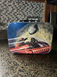 Vintage accoutrements for outer space tin