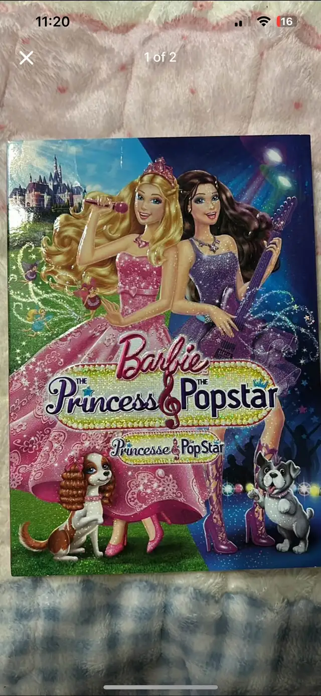  Barbie princess and the popstar  dvd movie 