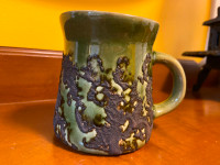 Vintage Canadian Artisan Pottery Laurentienne Pottery Lava Mug