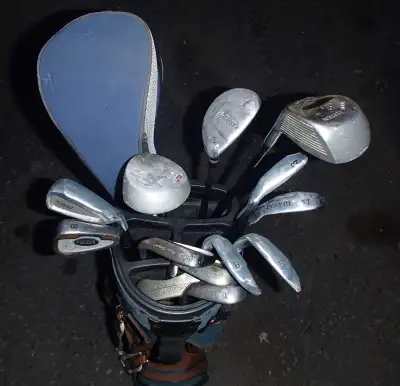Men's Right Handed Full 14 Golf Set Adams Driver Top Flite Bag, View more