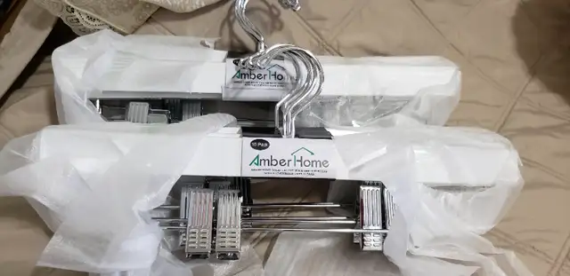 Hangers, pants or skirts, white color, 10 total qty, brand new in Other in Oakville / Halton Region - Image 2