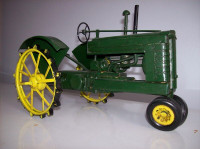 FOLK ART TIN TRACTOR ~ 11 INCHES LONG X 8 INCHES HIGH
