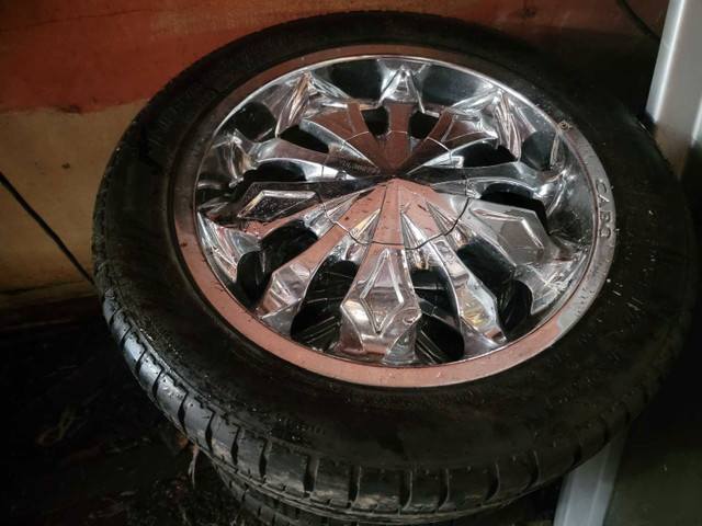 4 Mag 5 x 114.3 crome 18 po, pneus ete 235 50 ZR 18 BF Goodrich dans Pneus et jantes  à Longueuil/Rive Sud