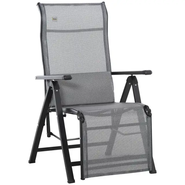 Zero Gravity Chair, Folding Recliner, Patio Lounger with 9 Level in Patio & Garden Furniture in Markham / York Region - Image 3