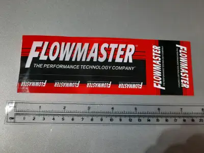 FLOWMASTER Exhaust decalS for tool box Or vehicle