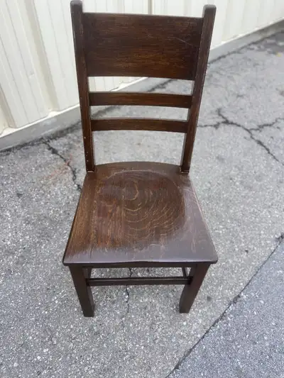 Dark Oak ladder back chair , View more