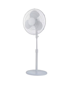 16-inch 3-Speed Pedestal Fan with Round Base and Tilt-Adjust New