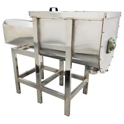 220Lbs Dry and Wet Horizontal Mixer 304SUS Spiral Blender 021557, View more