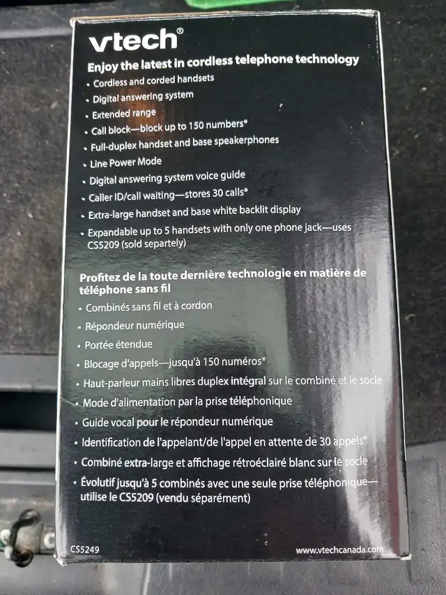 Vtech corded/cordless digital answering system in Home Phones & Answering Machines in Stratford - Image 3