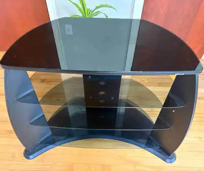 3-tier Glass Top TV Stand, View more