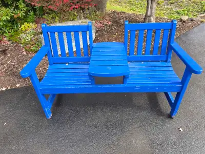 Garden Bench with Centre Table, View more