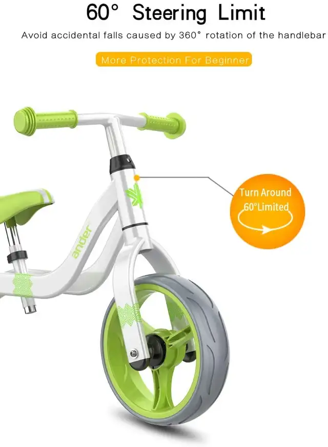 Green *NEW*  Kid Balance Bike, 10.5-inch wheels, Ultra-light in Kids in Ottawa - Image 4