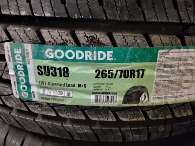 A set of 4 New GoodRide HT 265/70R17. Asking $700 OBO.