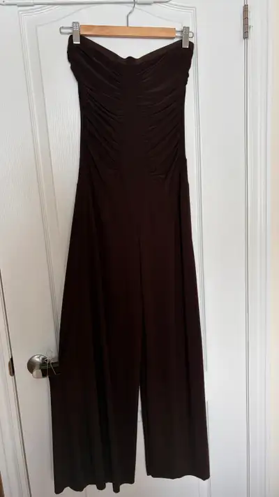 Women's - Brown Strapless Jumpsuit, View more