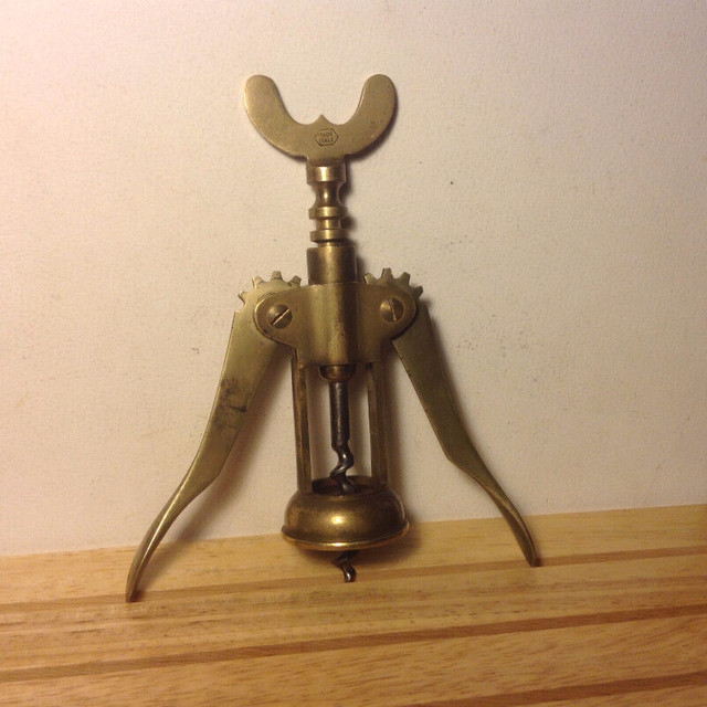 Vintage Solid Brass Italian Corkscrew Wine Bottle Opener Swing A, Arts &  Collectibles, Vancouver