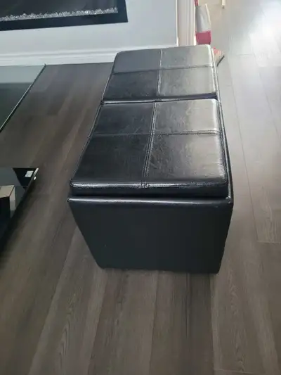 Expresso Brown Storage Ottoman, View more