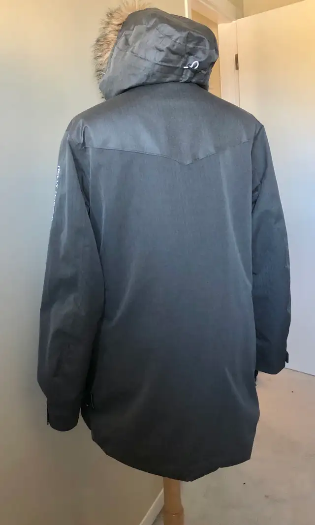 Helly Hansen Tech Grey XL Mens Warm Winter Jacket Hood Coat in Men's in Calgary - Image 5