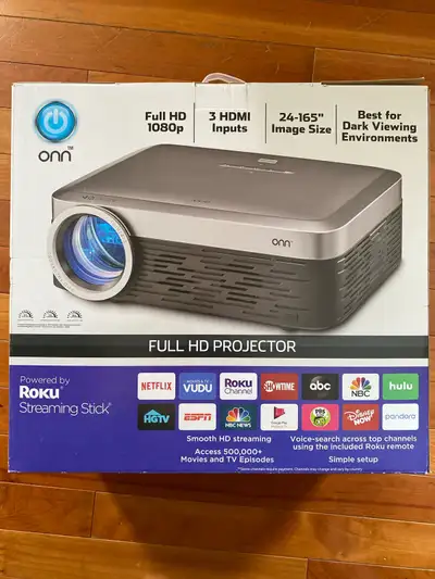 Onn full HD Projector, View more