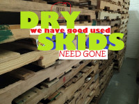 48x40 allway skids for sale wood BLOCK or STRINGER (you tell us)