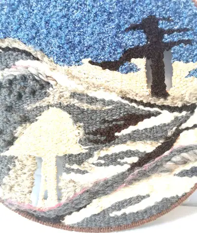 Rug Hooking Display Nature Scene Vintage 1970s, View more