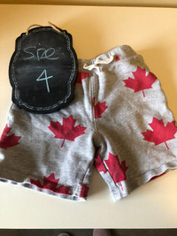 Boys Canada Maple leaf cotton shorts - 4