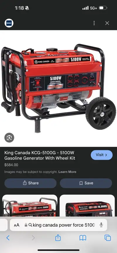 king Canada generator, View more