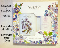 Yardley London Lavender talc & soap, gift box, sealed, new
