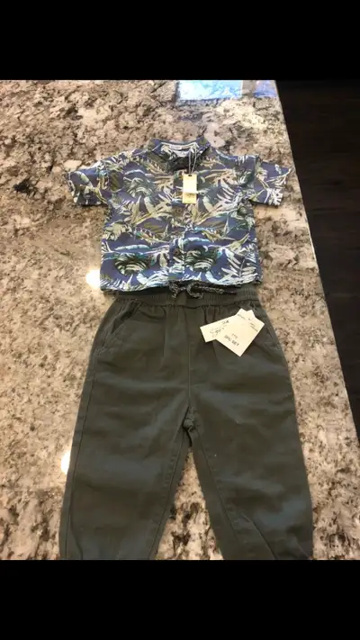 Baby Boys 2PC Shirt & Pant Set Size 12 Months **BRAND NEW**, View more