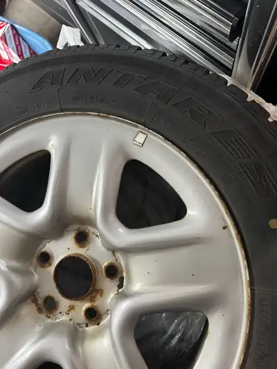 Antares grip 20 winter tires on rims Toyota rims Was used on Sienna $800