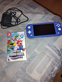 Nintendo switch lite with super Mario Bros wonder