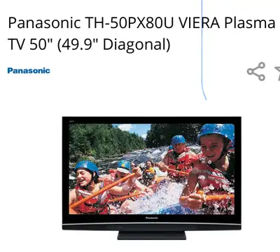 Panasonic VIERA 50 inch Plasma TV, View more