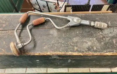 Vintage Hand Tools Corner Bit Brace Drill Woodworking Shop, View more
